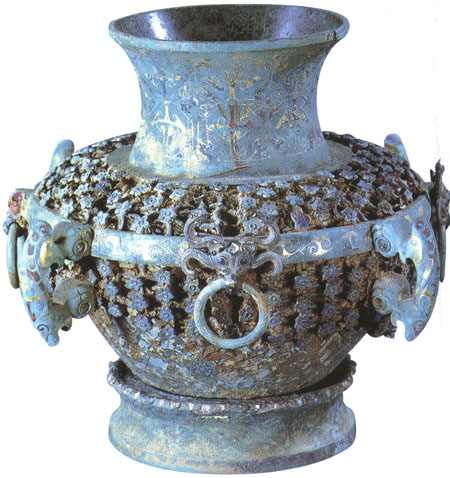 错金银镶嵌丝网套铜壶——禁止出国（境）展览文物